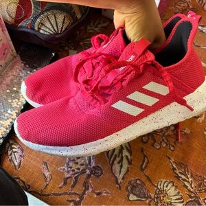 Adidas Pink Sneakers with White Accents